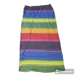 Warehouse One large Rainbow Striped Maxi Skirt Bundle and Save